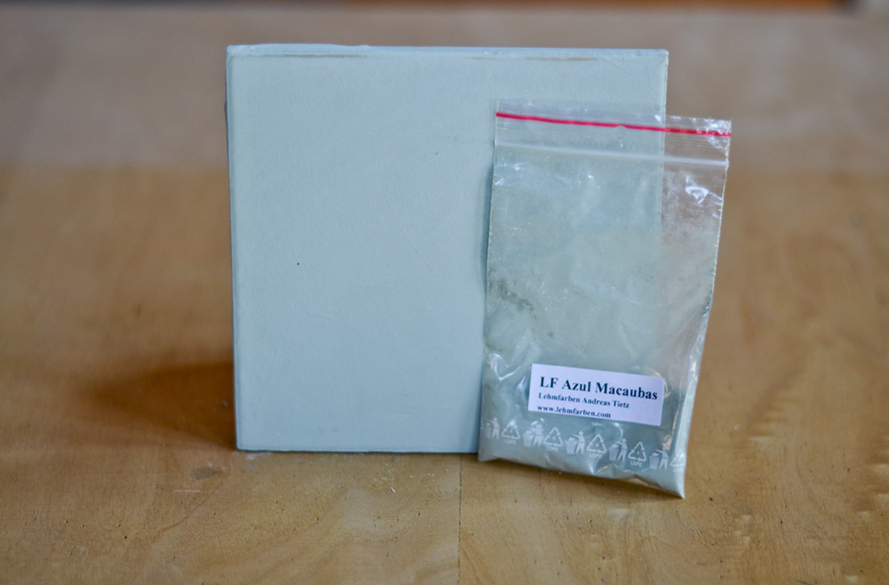 Bild 1 von Lehmfarbe Azul Macaubas 2.0 (Türkis-Grau)  / (Menge) 1,0 kg