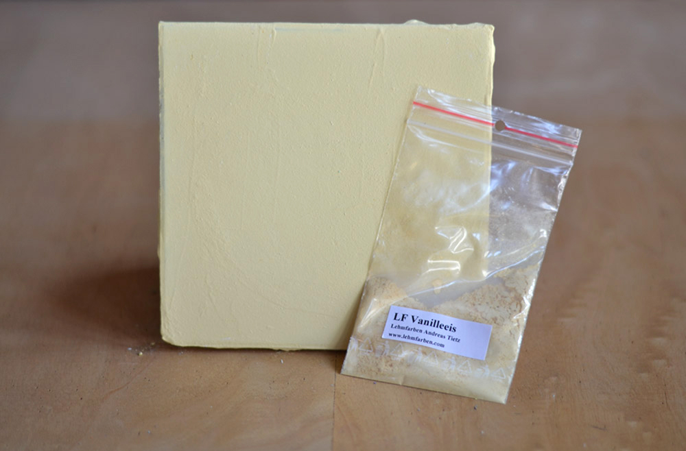 Bild 1 von Lehmfarbe Vanilleeis samtrau 2.,0  / (Menge) 0,5 kg