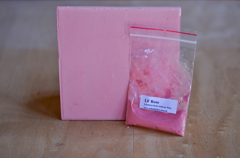 Bild 1 von Lehmfarbe Rose 2.0 (Rosarot) samtrau  / (Menge) 1,0 kg